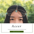 thumbnail image 3 of Head Chain Sequins Gold Layered Hair Chains Jewelry Festival Halloween Prom Costume Headpiece for Women and Girls, 3 of 5