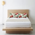 thumbnail image 6 of Yayeee Pillowcase Standard Size Set of 2 Satin Wrinkle Resistant Pillow Case, Apples Flower Pattern, 6 of 7