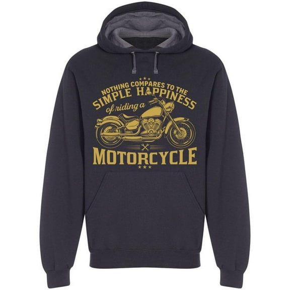 Banner. Simple Happiness Hoodie Men -Image by Shutterstock, Male XX-Large