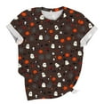 thumbnail image 5 of ClodeEU Women's Halloween Printed T Shirt, Short Sleeved Round Neck Top Multicolor,Womens Plus XL, 5 of 5