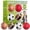 Regular, variant on Sports Balls for Kids & Toddlers - (Pack of 4) 5-inch Sports Set Includes Football, Small Size Soccer, Basketball, and Playground Balls, Fun Indoors & Outdoor Toys (Hand Pump Included)
