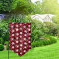 thumbnail image 2 of Wukai Snowflakes On A Buffalo Plaid Christmas Print Garden Flag 12.5x18 Inch Double Sided Sun-resistant Rain-resistant, Wrinkle-resistant Colorfast(Only Flag), 2 of 7