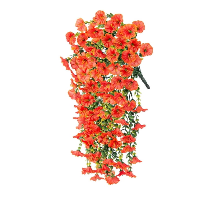 JilgTeok 3 Packs Simulated Roses Artificial Flower Plastic Wrapping Plants Fake Flowers Vines for Home Garden Porch Yard Living Room Ceiling Spring Decoration Clearance