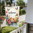 thumbnail image 4 of Welcome Spring Garden Flag Sleeping Kitten Flowers & Butterflies Double Sided 12x18 Inch Outdoor Yard Decoration Home Gifts for Men Women Birthday Gifts Memorial Day, 4 of 7