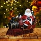 thumbnail image 4 of 1 adorno de resina, regalo navideño, lindas mini figuras decorativas de Papá Noel Conducir un tren, 4 of 9