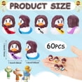 thumbnail image 2 of sixwipe 60 Pcs Bulk Mini Jesus Figurines with "Loves You" Message, Easter Egg Hunt Fillers, Religious Party Toys for Sunday School, Baptism, Church Events & Christian Gift Giving, 2 of 7