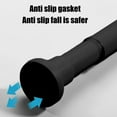 thumbnail image 6 of No Drill Telescopic Iron Curtain Rod, Adjustable Shower & Clothes Drying Pole, Strong Load Bearing Space Optimizer, One Piece Black White Metal Thickened Pole, 6 of 6