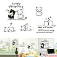 thumbnail image 1 of Coofit Sticker Mural Décoratif Mignon Chat Autocollant de Fenêtre Autocollant de Porte Autocollant, 1 of 10