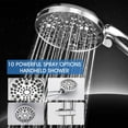 thumbnail image 3 of Handheld Shower Head with 10 Functions - Faucet Slide Bar Handheld Shower Wand with Hose, 3 of 5
