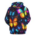 thumbnail image 3 of Dreamy Purple Butterfly Pattern Men's Women New Sweatshirt Hoodie Men's Plus Size Sweatshirt Hooded Sweatshirt 3d Printed Street Men's Cloth, 3 of 6