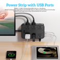 thumbnail image 3 of Regleta Solidock de 12 tomas AC y 6 puertos USB, cable de 1,5 m, 3 of 9