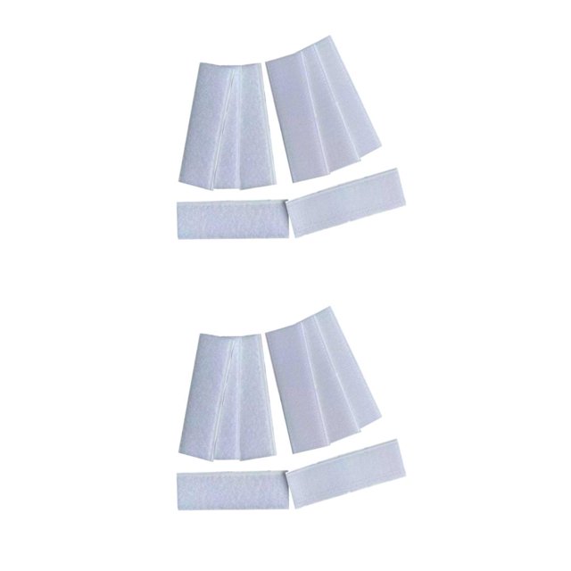 Kearding Correa de hebilla adhesiva blanca de doble cara - Adhesión súper fuerte Sin daños Cinta de rebaba de fácil instalación CINTA blanco 25*100mm un par 2Conjunto