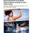thumbnail image 2 of Restored mojawa Purra Swim Bone Conduction Swimming Headphones, Open-Ear Bluetooth Headphones with Mic, 32GB MP3 Player, IP68 Waterproof Sport Earbuds, Deep Bass, Secure Fit for Running, Cycling (Refurbished), 2 of 7