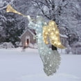thumbnail image 4 of Pre-lit Artificial Christmas Decor, 1 Pc Lighted Angel with Trumpet, Outdoor Christmas Yard Decoration Sculpture Yard Art Holiday Winter Display, 11.8x9.84 Inch,White, 4 of 9