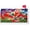 Patriotic Floral Chair, variant on USA Patriotic Pansies Floral Watermelon Mailbox Cover with Magnetic Strip Summer Cardinal Mailbox Wraps Post Letter Box Cover Standard Size 21" X 18" for Garden Outdoor Yard Decor