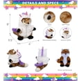 thumbnail image 2 of DolliBu Brown Fox Unicorn Plush Stuffed Animal Toy - Super Soft Foxcorn Dress Up with Removable Unicorn Plush Outfit, Cute Fantasy Gift - 9.5 Inches, 2 of 6