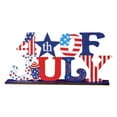 thumbnail image 1 of Fourth of July Table Decoration, Patriotic Table Centerpiece Sign Wooden Independence Day Gift Happy Senior 2022 for Patriotic Party Dinner Coffee Table Topper House School Classroom, 7.87 x 4.72 In, 1 of 16