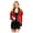 Red, variant on Womens Showman Blazer Lapel Collar Chain Button Coat Black S