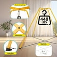 thumbnail image 3 of SkyBound Heavy Duty Metal Swing Set Frame,Metal Swing Stand for Kids and Adults,Supports up to 440 LBS,Fits for Most Saucer Swings and Tree Swings, Great for Indoor and Outdoor Activities-Yellow, 3 of 10