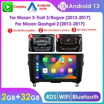 Hizpo 32GB Android 13 Bluetooth Apple CarPlay Wifi RDS 10.1" Touch Screen Car Stereo Radio Head Unit Multimedia GPS Navigation Player For Nissan X-Trail 3/ Rogue/ Qashqai 2 2013 2014 2015 2016 2017
