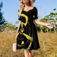 thumbnail image 3 of Panneau Jaune - Robe Sans Manches King Jaune Vêtements de Bal Femme, 3 of 5