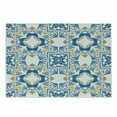 thumbnail image 1 of Ethnic Cutting Board, Tunisian Mosaic with Azulojo Spanish Influence Retro Inspired Art, Decorative Tempered Glass Cutting and Serving Board, Small Size, Blue, by Ambesonne, 1 of 1