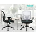 thumbnail image 3 of BestOffice Big and Tall Office Chair, Lumbar Support, Rolling Swivel for Men,  Women(White), 3 of 8