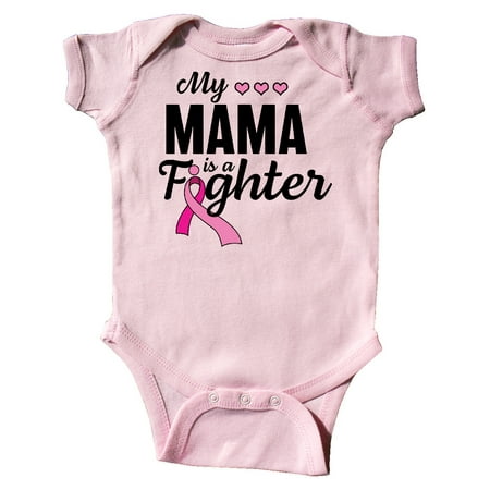 

Inktastic Breast Cancer Awareness My Mama is a Fighter Gift Baby Boy or Baby Girl Bodysuit