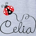 thumbnail image 2 of CafePress - Ladybug Celia - Cute Infant Baby Football Bodysuit, 2 of 3