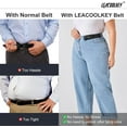 thumbnail image 5 of LEACOOLKEY No Buckle Stretch Belt for Women/Men—2 Pack Elastic Invisible Belt for Jeans, 5 of 10
