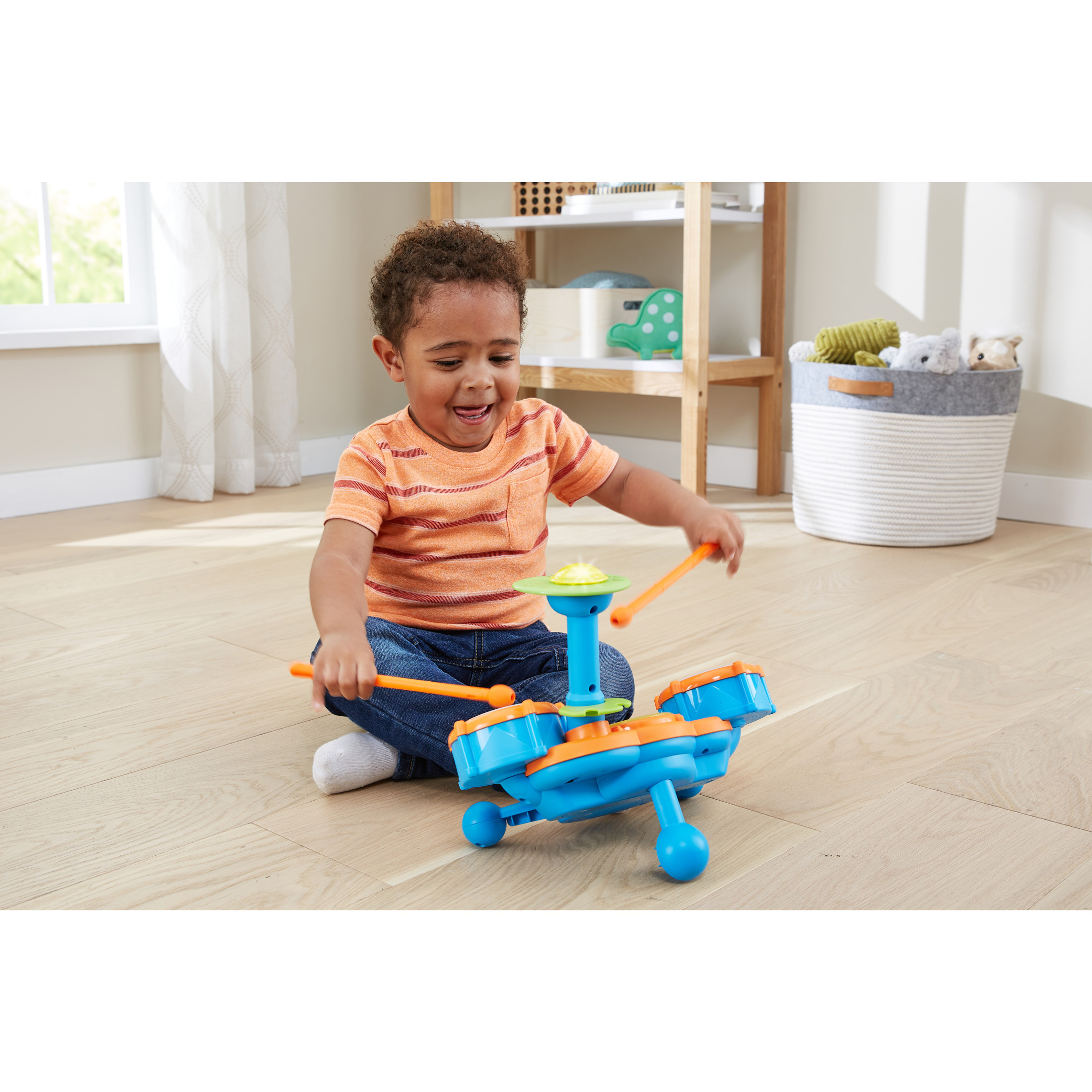 VTech KidiBeats Drum Set with Drumsticks and Cymbal photo 5