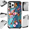 thumbnail image 1 of Compatible with iPhone 13 Mini Hybrid Fusion Guard Phone Case Cover (Sakura Flower), 1 of 1