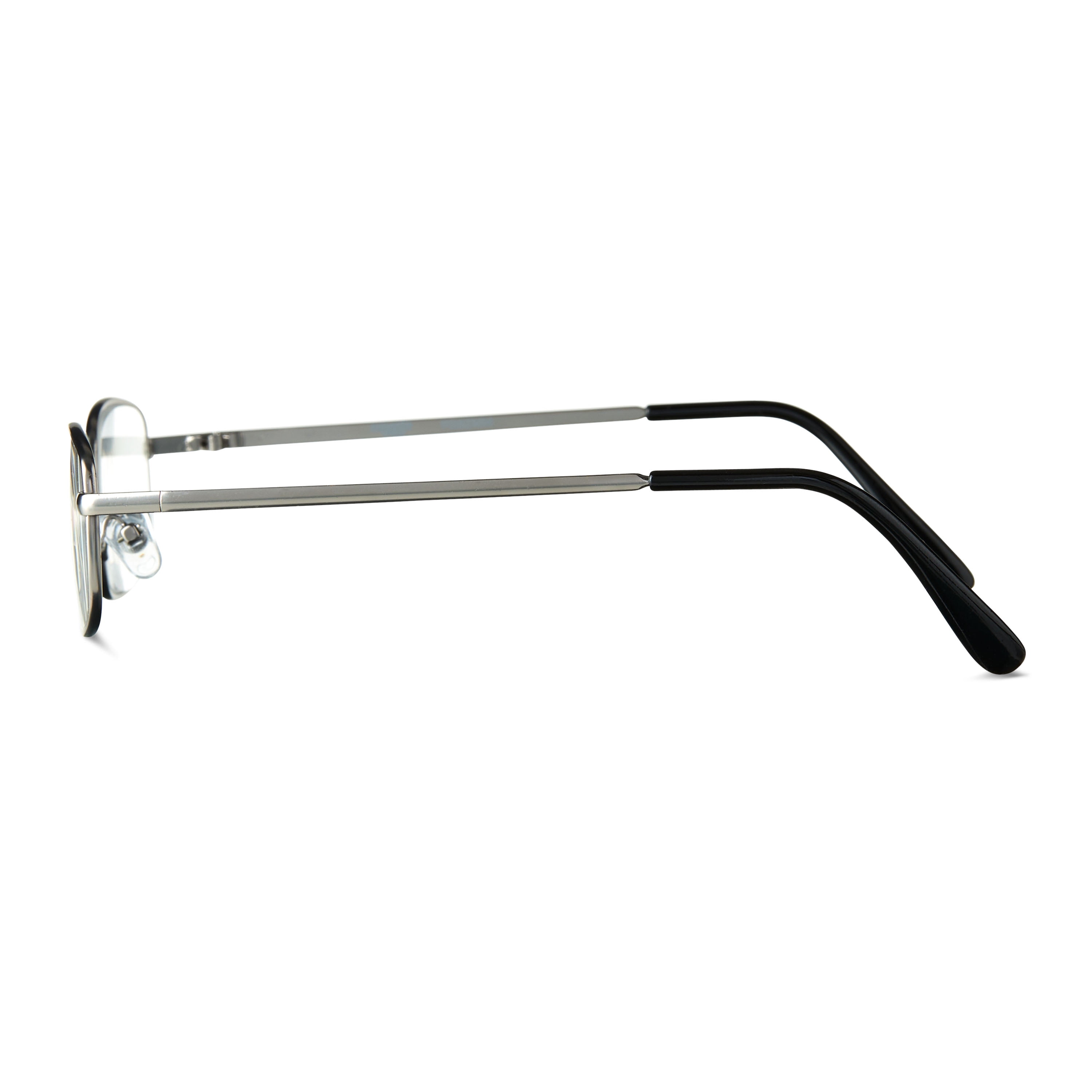 Equate Unisex Council Rectangular Reading Glasses, Dark Gunmetal/Light Gunmetal/Black, +3.25, 3 Pack