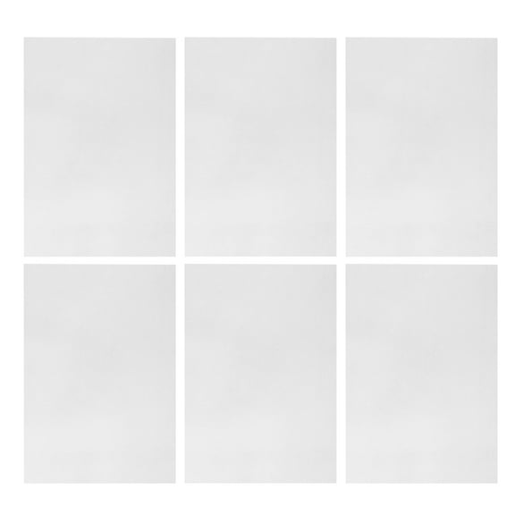 WORGEOUS  6 Pcs DIY Heat Shrink Material Shrinkable Paper Diffuser Film Transparent White