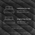 thumbnail image 6 of EVERGRACE Cotton Sateen Quilt Set King Size, Pre-Washed Cotton Channel Stitch Coverlet Bedspread, 3 Pieces Lightweight Soft Bedding Sets for All Season, with 2 Pillow Shams, Washed Black, 6 of 7