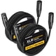 thumbnail image 1 of Cables de micrófono XLR InnoGear de 25 pies, paquete de 2, macho a hembra, 1 of 7