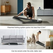 WalkingPad Folding Treadmill, Ultra Slim Foldable Treadmill Smart Fold Walking Pad Portable Safety Non Holder Gym and Running Device P1 Grey 0.5-3.72MPH