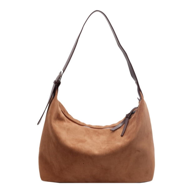 Bolso Hombro Mujer Ante Sintético Elegante Cierre Hobo