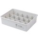 thumbnail image 3 of Matsuzay Caja de almacenamiento de ropa interior Calcetines de plástico Rejillas de cajones Organizador de sujetadores para el hogar Almacenamiento y organización del hogar Gris 15 cuadrícula, 3 of 6