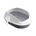 thumbnail image 1 of Bandeja de arena para mascotas Salvador grande desmontable para gatos perros pequeños orinal Gris 38cm, 1 of 10