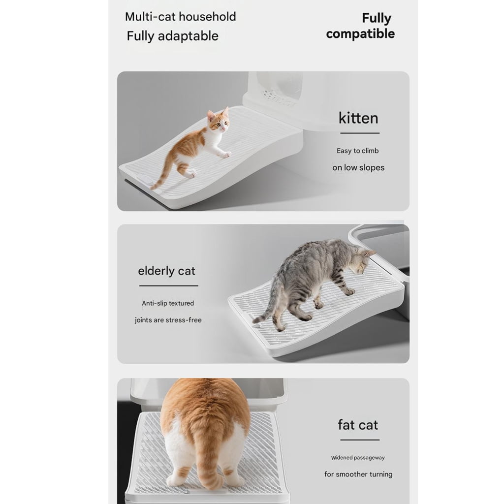 Miiottaa Multi Purpose, Efficient and Comfortable Cats Box, Cats Litter Box With Floating Fleece Removal, Proof Fully Enclosed Oversized Cats Toilet