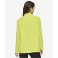 thumbnail image 2 of DKNY Womens Patch Pocket One Button Blazer Jacket, Yellow, Medium, 2 of 2