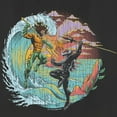 thumbnail image 2 of Women's Aquaman and the Lost Kingdom Black Manta and Aquaman Graphic Tee Black X Large, 2 of 4