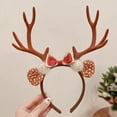 thumbnail image 6 of Gumesh Christmas Reindeer Antler Headband with Oversized Bow, Cute Festival Hair Band for Women, Christmas Party Photo Props for Kids & Adults, 6 of 6