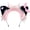 Black Pink, variant on Yvsxxv 1Pc White Pink Lace Bow Cat Ear Headband Hair Accessories