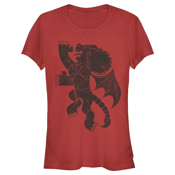 Junior's Onward Ancient Manticore Symbol  Graphic Tee Red Medium