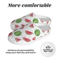 thumbnail image 6 of Haiem Hand Drawn Watermelon Print Women's Fuzzy Memory Foam House Slipper Cozy Home Footwear Non-slip Winter Slippers-44/45, 6 of 7