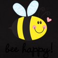 thumbnail image 3 of CafePress - Bee Happy T Shirt - Women's Traditional Fit Dark T-Shirt, 3 of 4