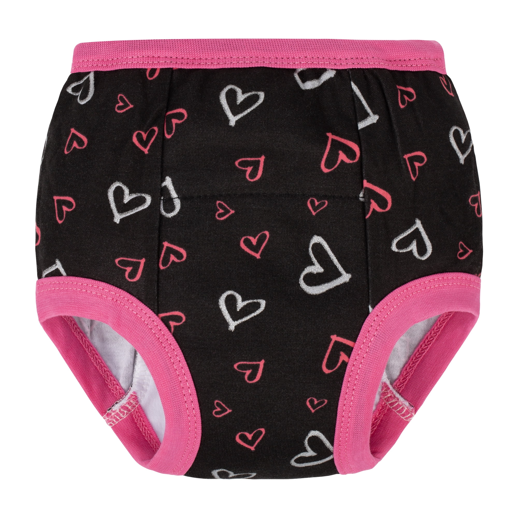 BIG ELEPHANT 10 Packs Baby Girls' and Boys' Potty Training Pants, 100% Cotton Absorbent Training Underwear for Toddler, 4T
