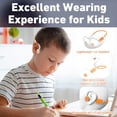 thumbnail image 3 of Mehomeli Auriculares para niños, Bluetooth 5.2, conducción de aire, auriculares abiertos, limitación de volumen de 85 dB, sonido estéreo con micrófono, IPX5 resistente al agua, tiempo de reproducción, 3 of 5